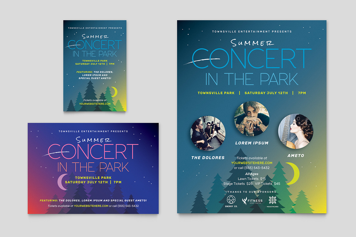 Summer Concert Flyer Template, a Flyer Template by StockLayouts (Photo 3 of 3)