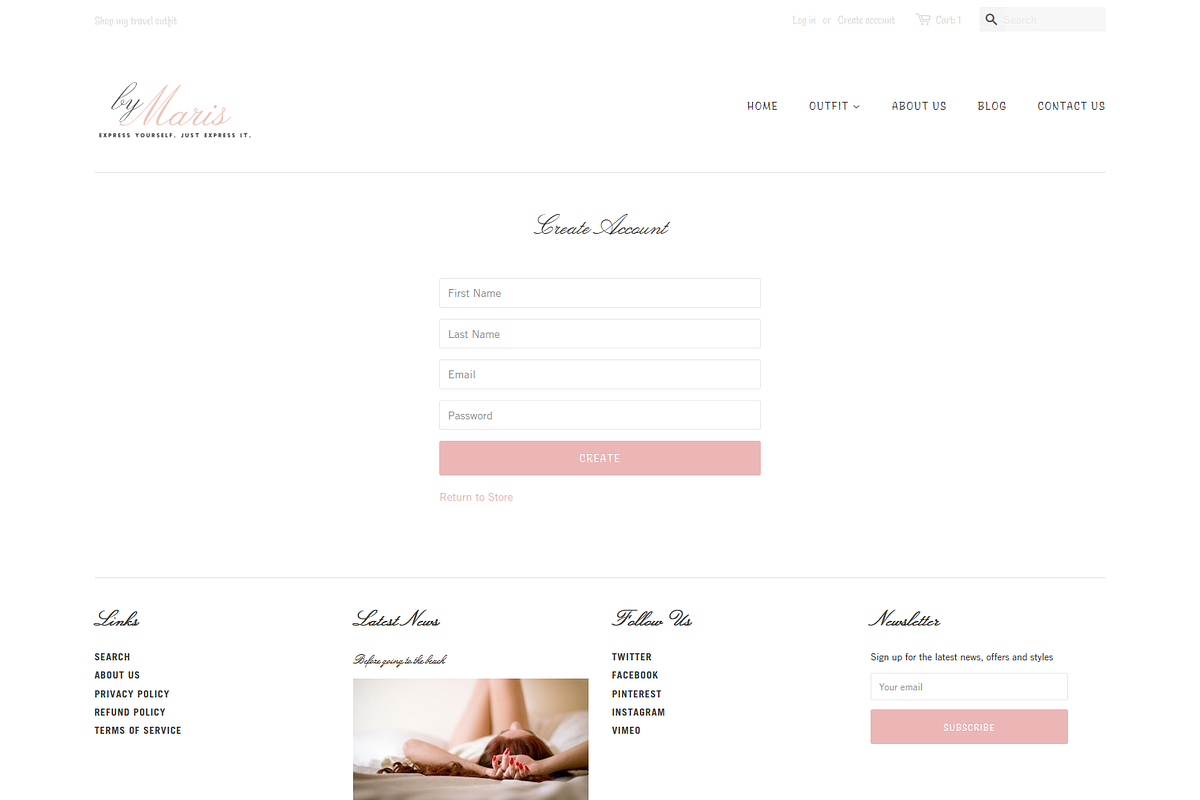 Minimal Shopify Theme - byMaris, a Shopify Template by inSTUDIO43 (Photo 5 of 10)