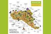 South America isometric map, an Animal Illustration by pet design shop (Thumbnail 3 of 5)