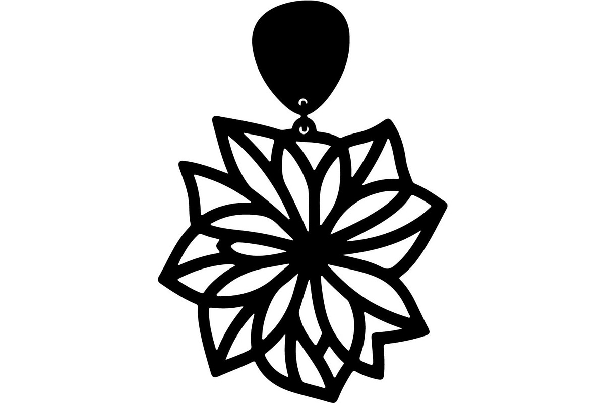 Ornamental Earring SVG Bundle, an Object Graphic by Designer_Momina (Photo 7 of 20)