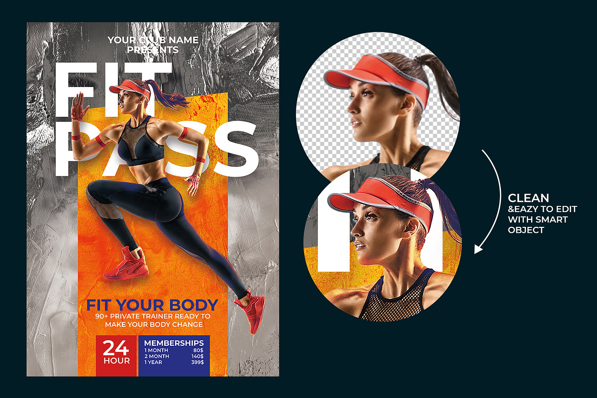 Gym Flyer, Poster Template, a Flyer Template by bunebx (Photo 2 of 5)
