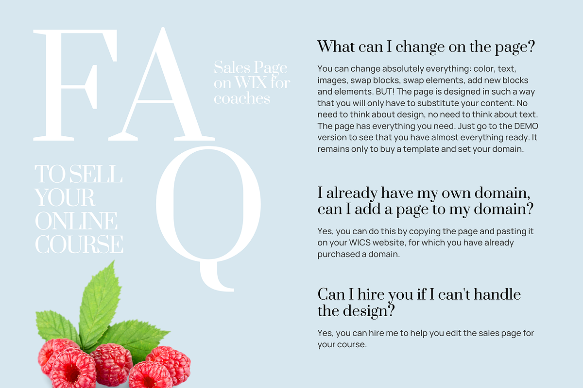 Healthy Life Coach WIX Sales Page, a Landing Page Template by Make It Yours Lab. (Photo 7 of 10)