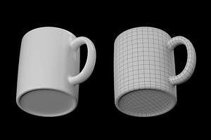 Coffee And Tea Ceramic Mug Base Mesh