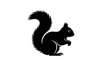 Squirrel Silhouette Vector Bundle, an Illustration by yasushie (Thumbnail 29 of 48)
