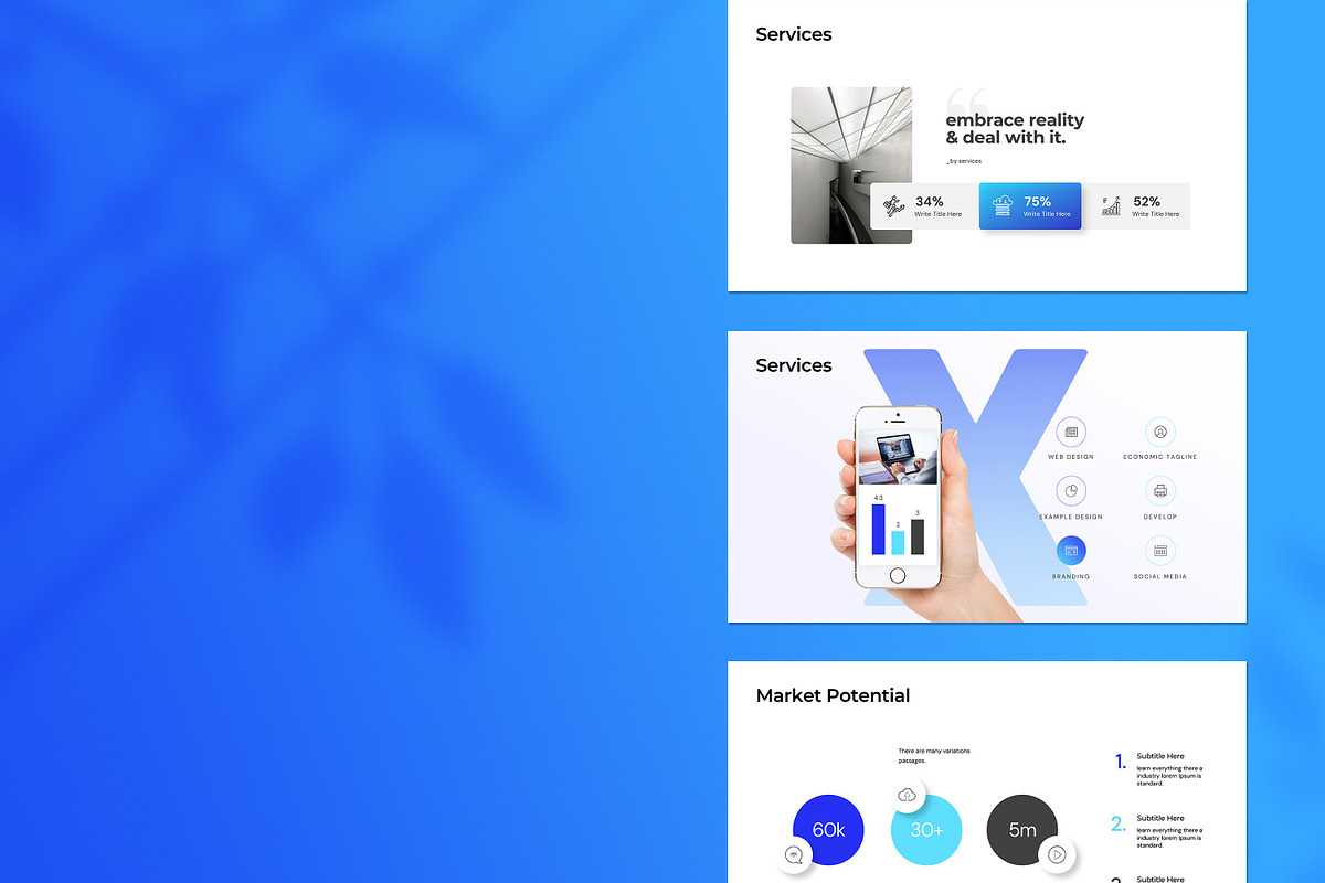 The X - Powerpoint Template, a Presentation Template by creathrivestudio (Photo 2 of 11)
