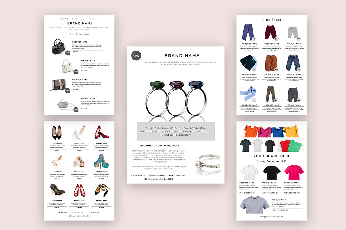 Line Sheet Template for Wholesale, a Stationery Template by Design Zone (Photo 6 of 8)
