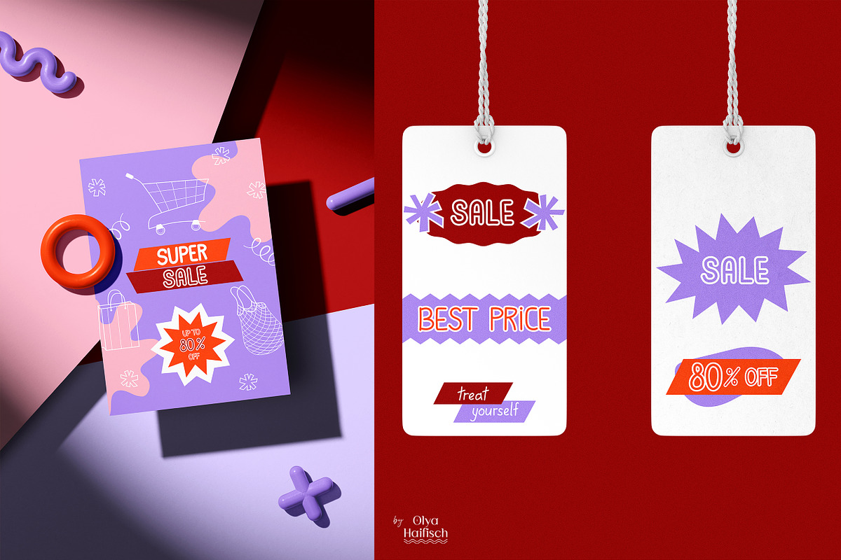 Sale Season Graphics & Patterns, an Object Graphic by Olya Haifisch (Photo 8 of 16)