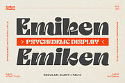 Emiken Display, a Serif Font by Attract Studio (Thumbnail 1 of 17)