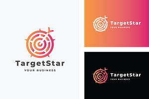 Target Star Logo, a Branding & Logo Template by Design_Planet