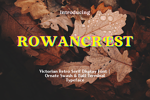 Rowancrest Retro Display Typeface