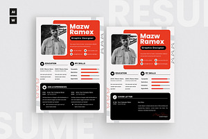 Modern Resume CV, a Resume Template by iDoodle Studio