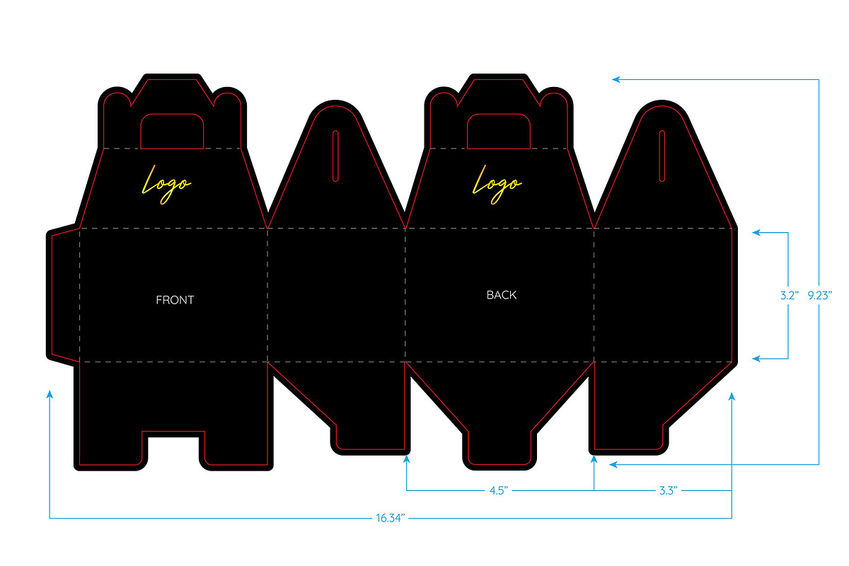 Straight Gable Box Mockup + Template, a Packaging Mockup by Korner (Photo 10 of 12)