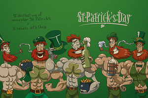 St. Patricks day bundle, vector