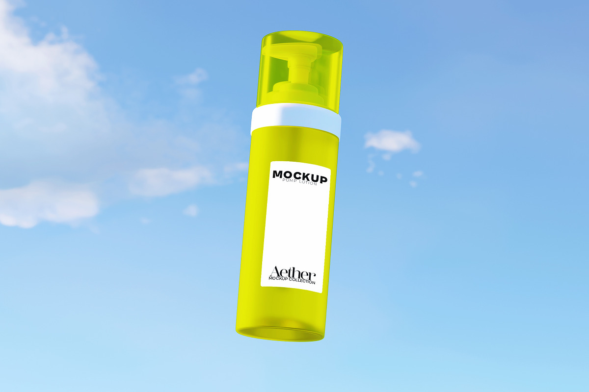 Lotion Pump Bottle Mockup Bundle, a Merchandise Mockup by Banana Mockups (Photo 3 of 6)