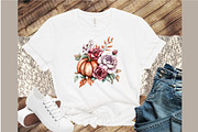 Pumpkins and Flowers Sublimation Cli, an Illustration by Sublimation Artist (Thumbnail 4 of 6)