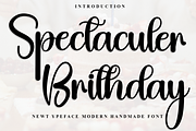 Spectaculer Brithday, a Handwritten Font by InermediaSTUDIO (Thumbnail 1 of 8)