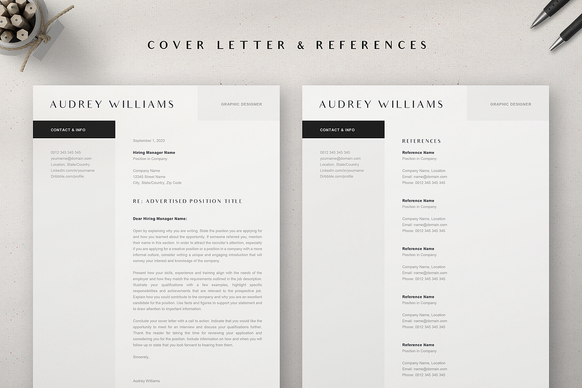 Resume Template Audrey, a Resume Template by Olympia Resume (Photo 3 of 5)