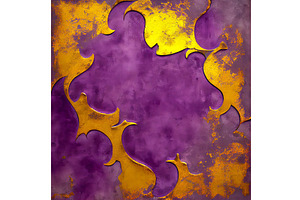 Violet And Gold Venetian Plaster