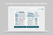 One Pager | Canva, MS Word, InDesign, a Flyer Template by Leaflove (Thumbnail 5 of 5)