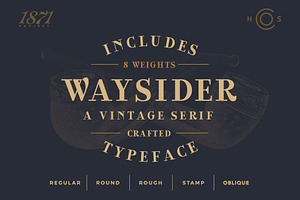 SALE Waysider - A Vintage Serif