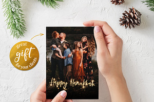 Hanukkah Sparkle Photo Overlays