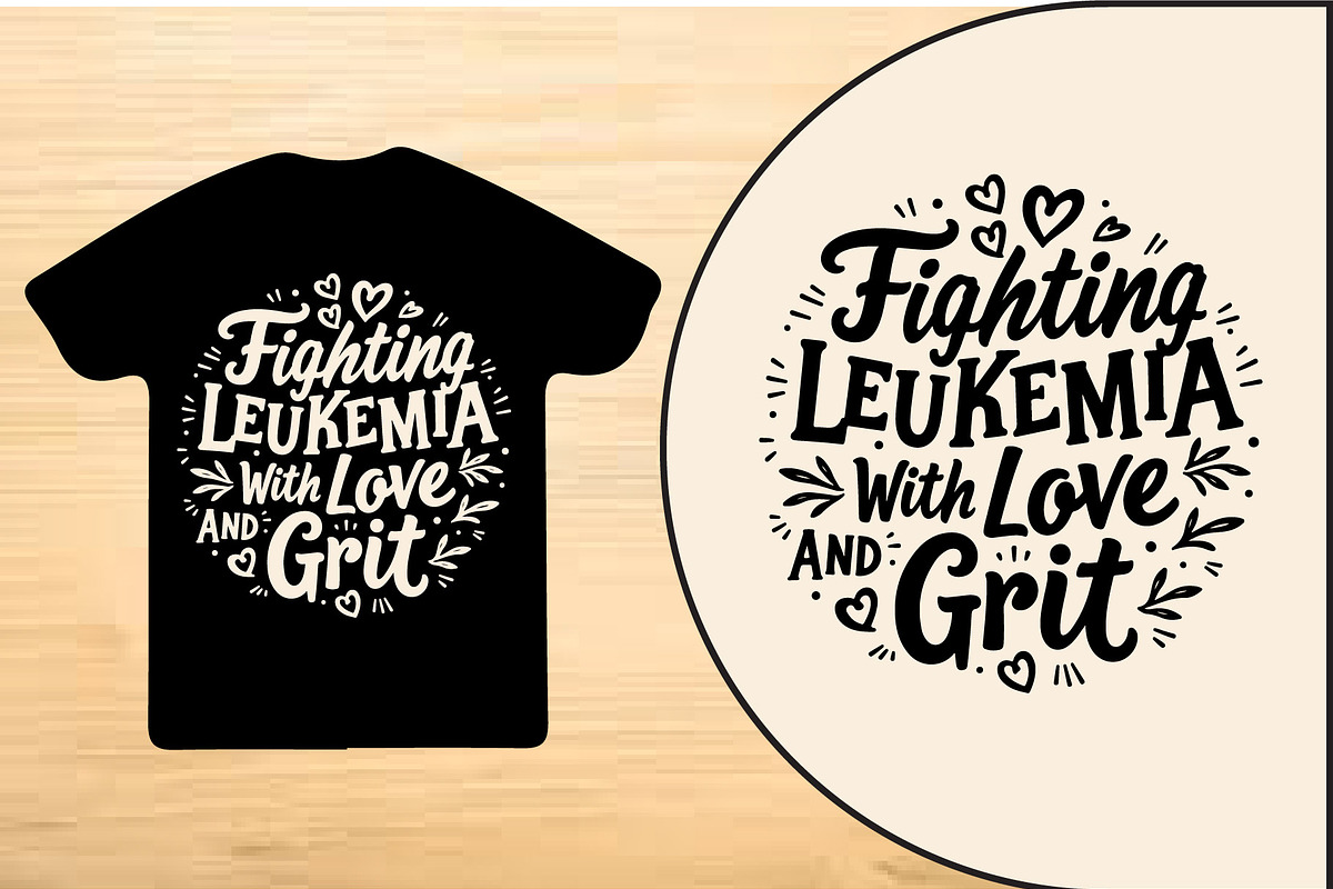 Leukemia T shirt SVG Bundle, a Graphic by Designer_Momina (Photo 3 of 3)