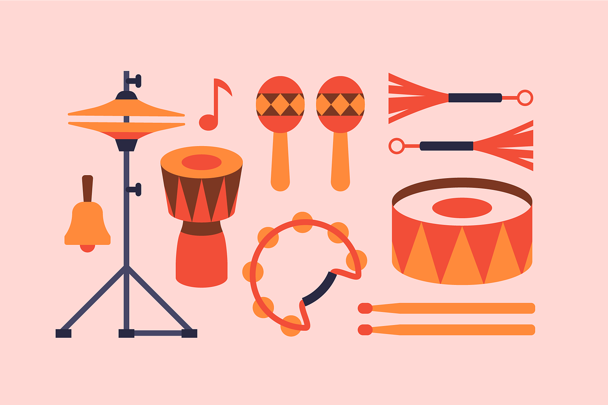 MUSICAL INSTRUMENTS ILLUSTRATIONS, an Illustration by Mark Skitsky (Photo 3 of 7)