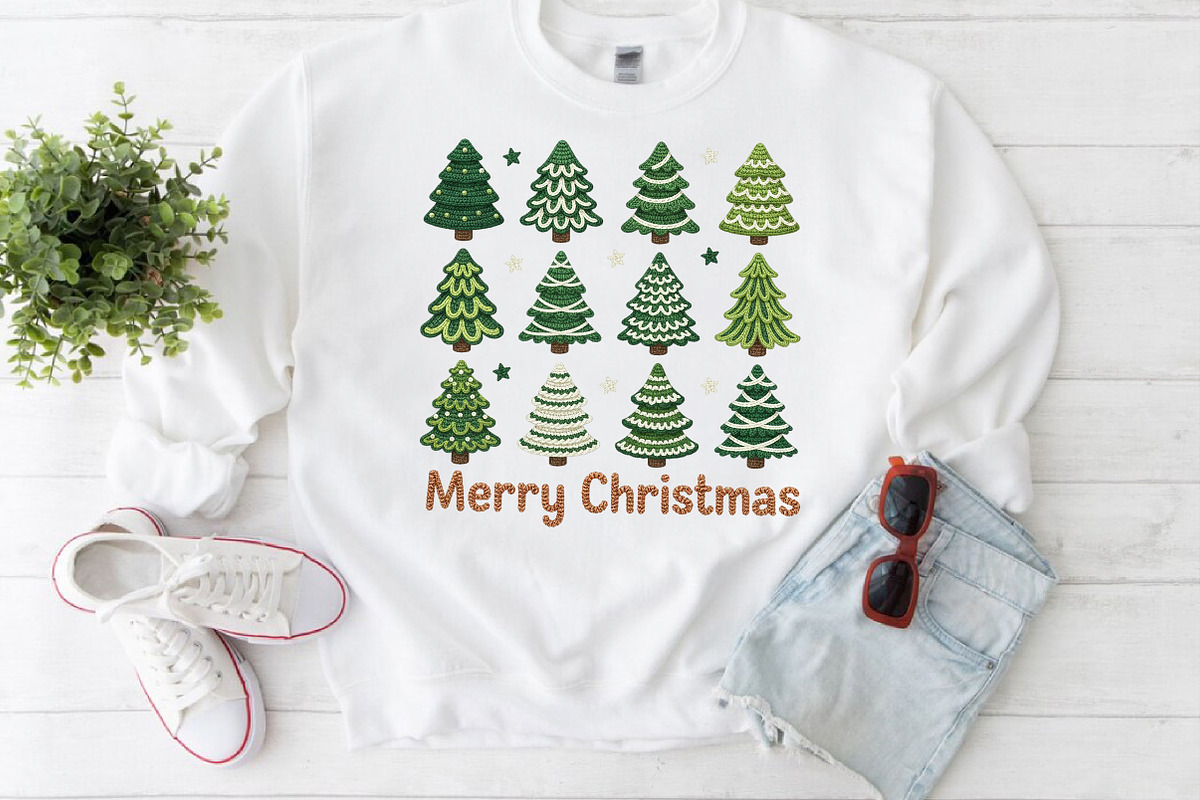 Crochet Yarn Christmas Tree Png, an Illustration by Craft Nest (Photo 3 of 5)