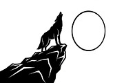40 Wolf Moon Silhouette Vector Bundl, an Illustration by Amazin_art (Thumbnail 30 of 41)