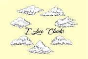 Clouds Clip Art, an Illustration by Nataliapiache (Thumbnail 3 of 7)