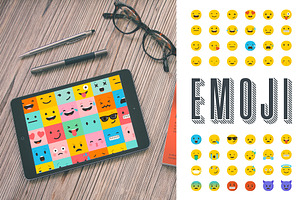 Emoji / Emoticons Bundle Of Icons