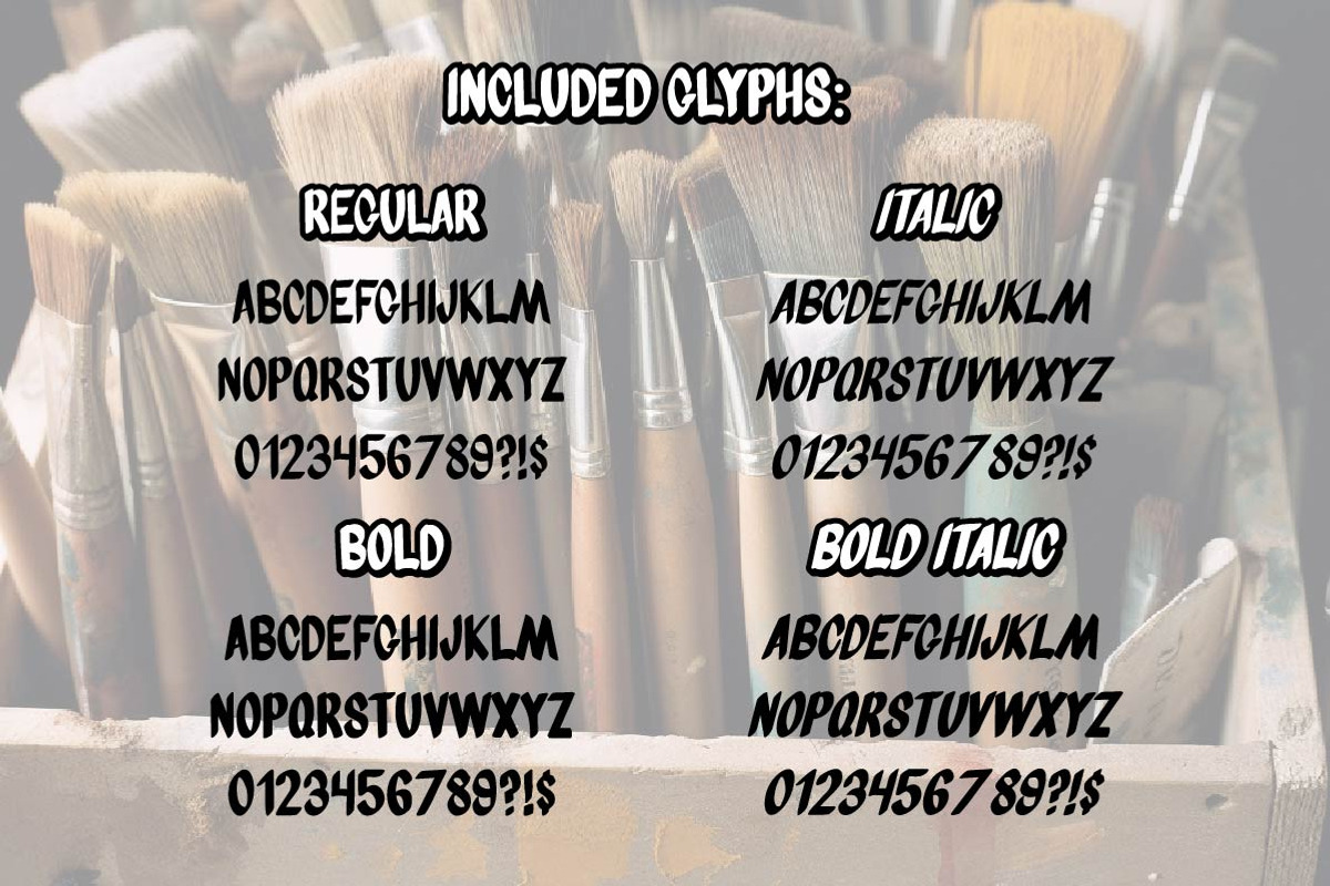 Brush Box - By Milk and Searle, a Handwritten Font by Milk and Searle (Photo 2 of 5)