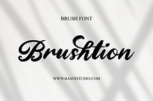 Brushtion | a Brush font
