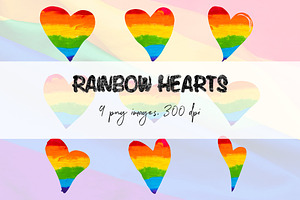 Rainbow Heart Clipart