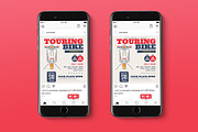 Bike Tour Instagram Post Flyer, a Flyer Template by Tokosatsu (Thumbnail 1 of 3)