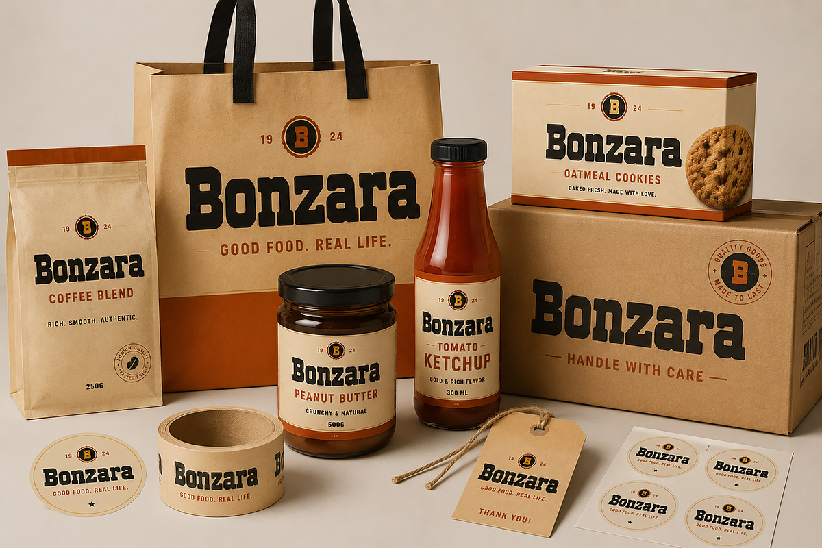 Bonzara – Bold Retro Display Font, a Slab Serif Font by Wow Magic (Photo 4 of 4)
