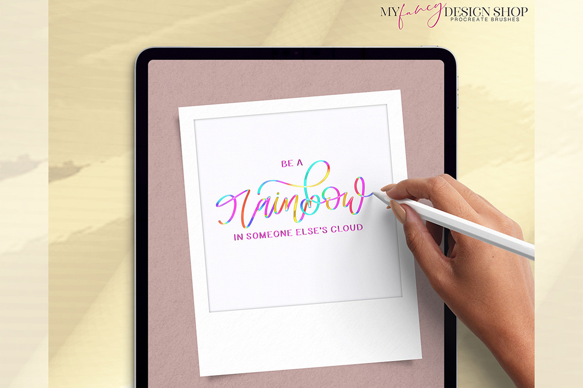 Holographic Procreate Brushes, a Brush Add-On by My Fancy Design Shop (Photo 8 of 8)
