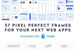 User Flow Frames - UX Kit Sketch