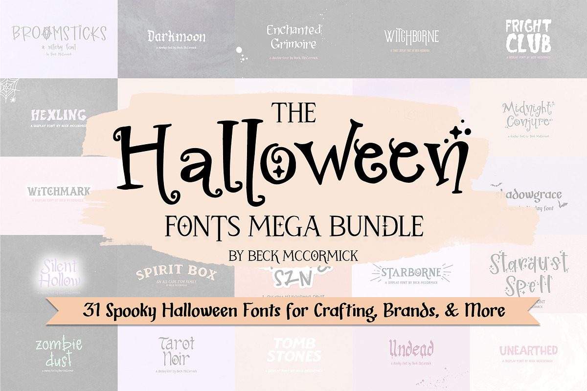 Halloween Font Bundle, a Handwritten Font by Beck McCormick (Photo 1 of 9)