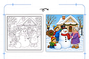 Christmas at Grandma’s Coloring, a Seasonal Illustration by Design Station (Thumbnail 3 of 7)