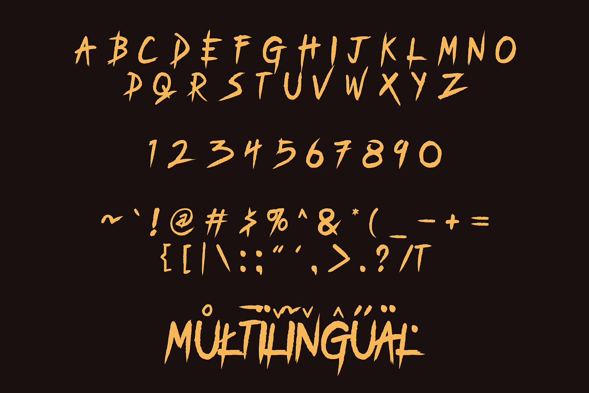 Crasher Gear-Monospaced Display Font, a Handwritten Font by Mofr 24 (Photo 9 of 10)