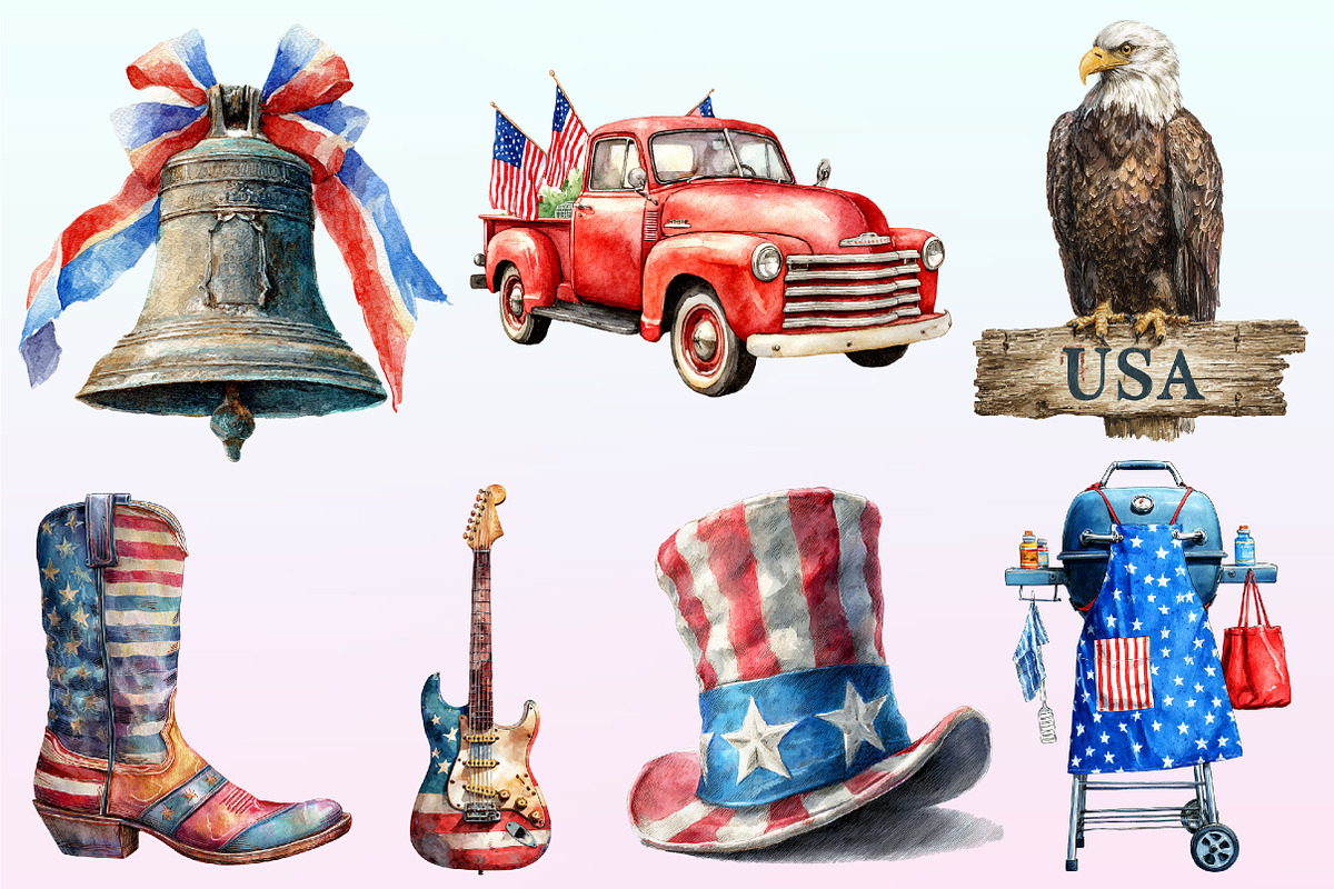 Watercolor the Great American Png, a Graphic by CitraGraphics (Photo 3 of 4)