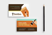 Painter & Decorator Business Card, a Business Card Template by BrandPacks (Thumbnail 1 of 4)