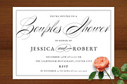 Elegant Script Couples Shower Invite, an Invitation Template by becky nimoy (Thumbnail 1 of 2)