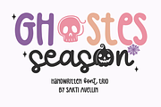 Ghostes Season - Handwritten Font, a Handwritten Font by SaktiAvellin (Thumbnail 1 of 11)