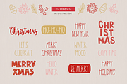 Hand Drawn Christmas Kit, a Seasonal Illustration by miumiu (Thumbnail 6 of 15)