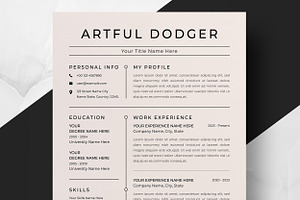 Sophisticated Resume & Cover Letter