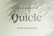 Quicle New Display Serif Font, a Font by RHD Creative Studio (Thumbnail 1 of 7)