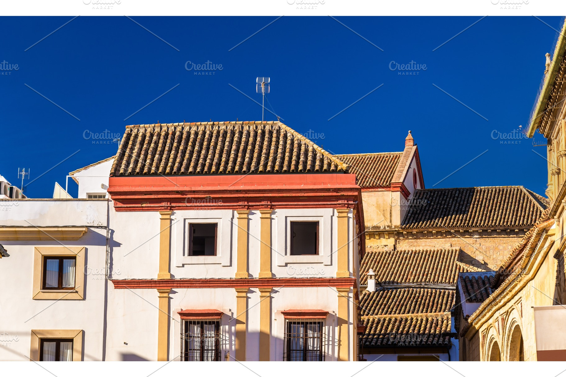 Typical houses in Cordoba, Spain, an Architecture Photo by Leonid Andronov