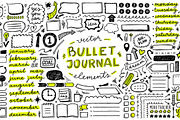 Bullet Journal vector + png, a Decorative Illustration by redcollegiya design (Thumbnail 1 of 3)